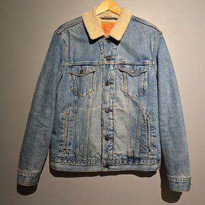 Levi's Sherpa Trucker Jean/Denim Jacket Type III (Men's Size Medium)